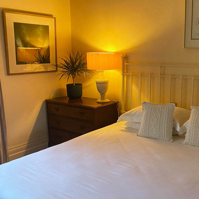 Bed made with Inish Living 100% TENCEL Lyocell bed linen